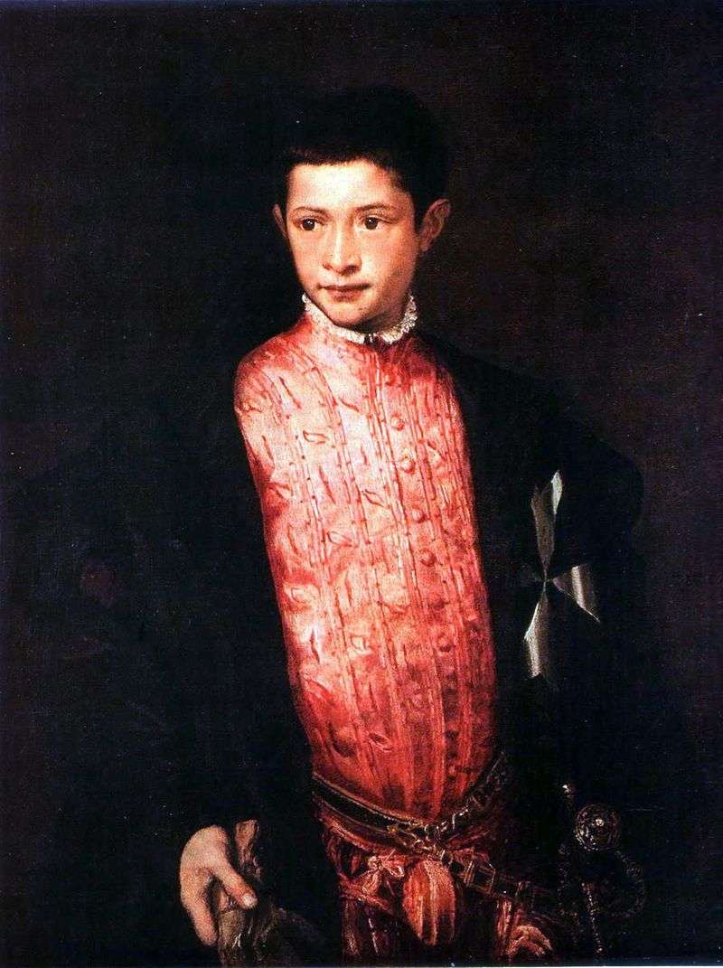 Portret Ranuccio Farnese   Titian Vecellio