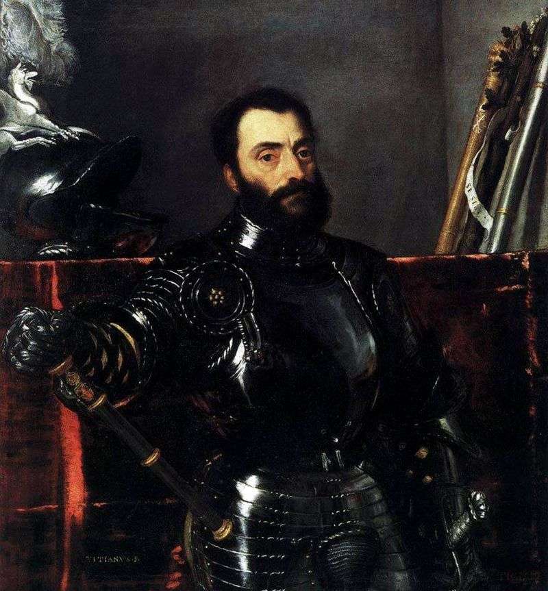 Portret Francesco Maria della Rovere   Titian Vecellio