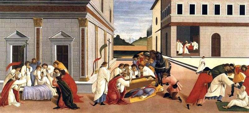 Trzy cuda św. Zinovy ​​  Sandro Botticelli