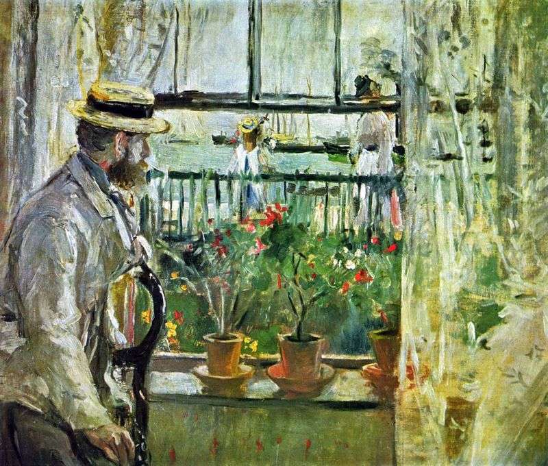 Eugene Mans na wyspie Wight   Berthe Morisot