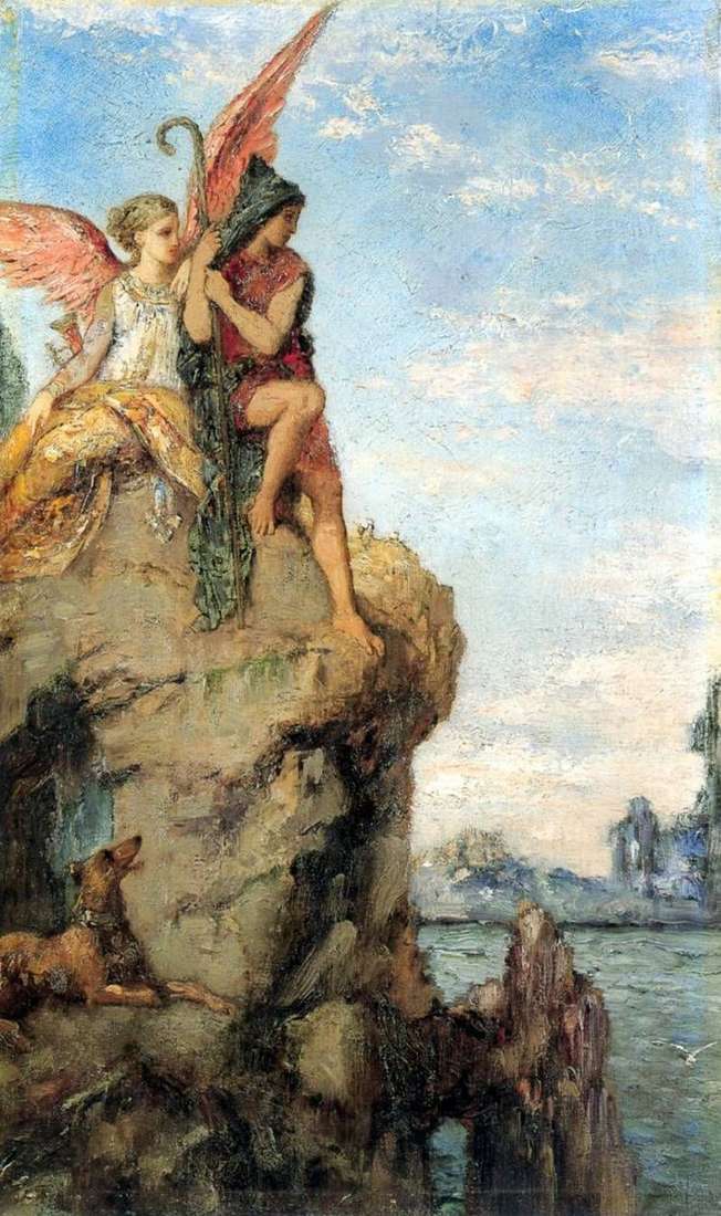 Hesiod and Muse   Gustave Moreau