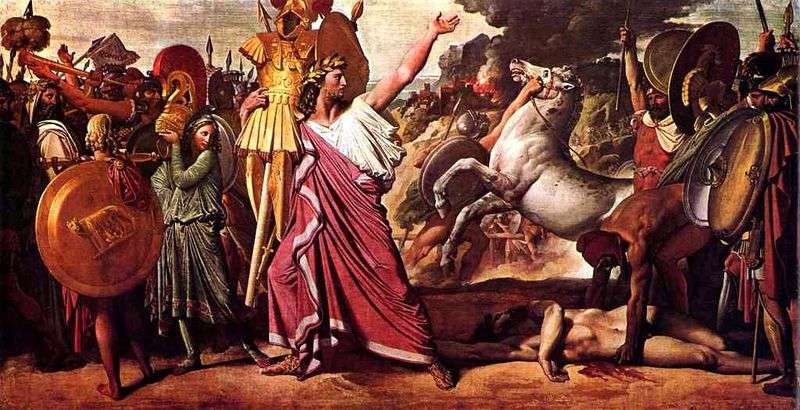 Romulus   zwycięzca Acron   Jean Auguste Dominique Ingres