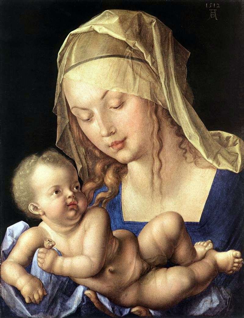 Madonna z Dzieciątkiem z Gruszką   Albrecht Durer