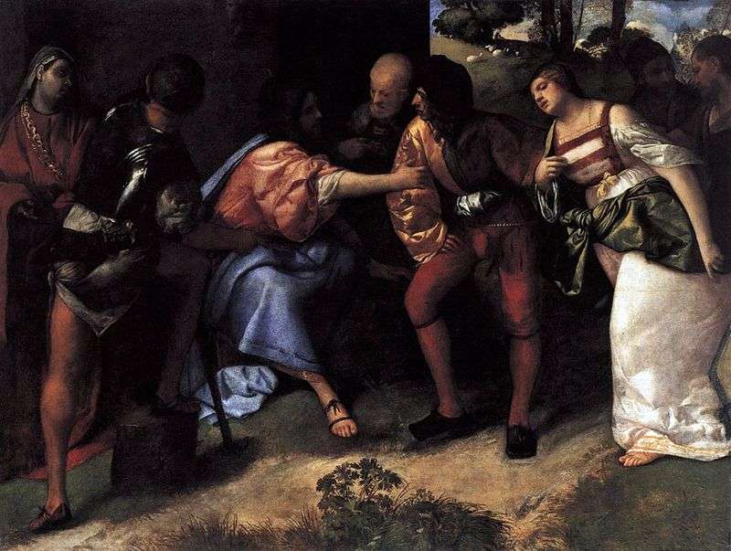 Chrystus i niewierny małżonek Tycjan Vecellio