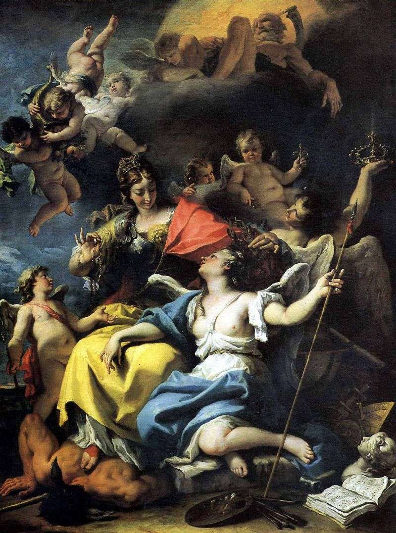 Alegoria Francji na obrazie Mądrości   Sebastiano Ricci