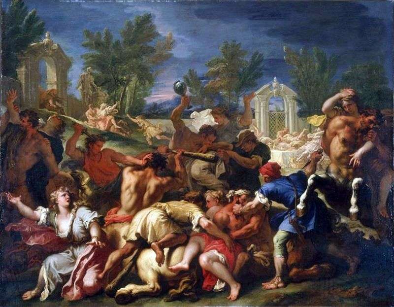 Bitwa o Lapith z Centaurami   Sebastiano Ricci