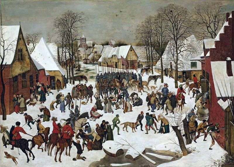 Sapiąc dzieci w Betlejem   Peter Bruegel