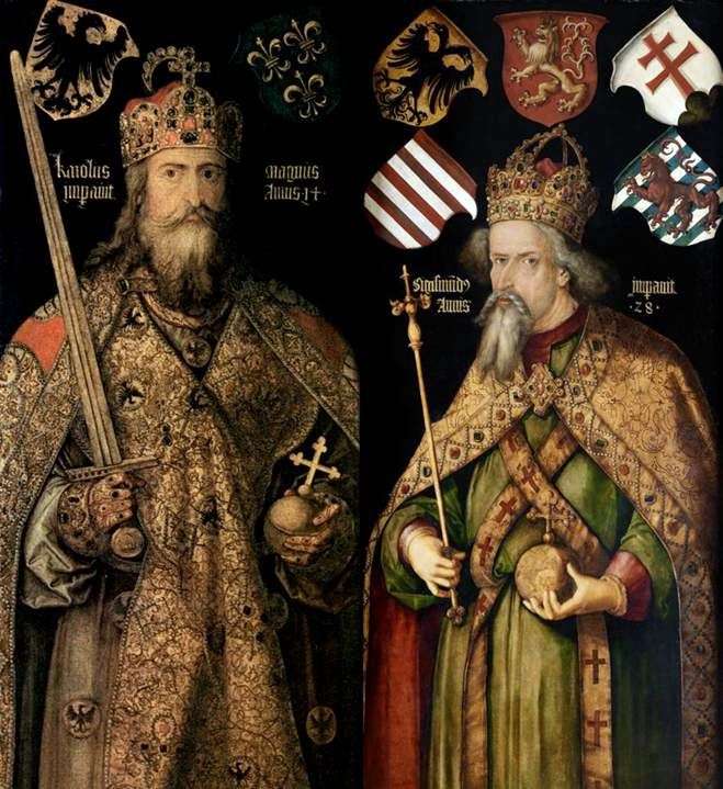 Portrety cesarzy Karola i Zygmunta   Albrechta Dürera