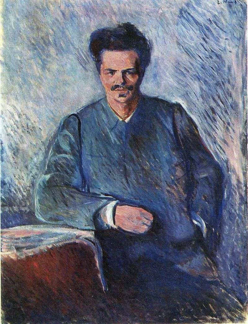 Portret Augusta Strindberga   Edvarda Muncha