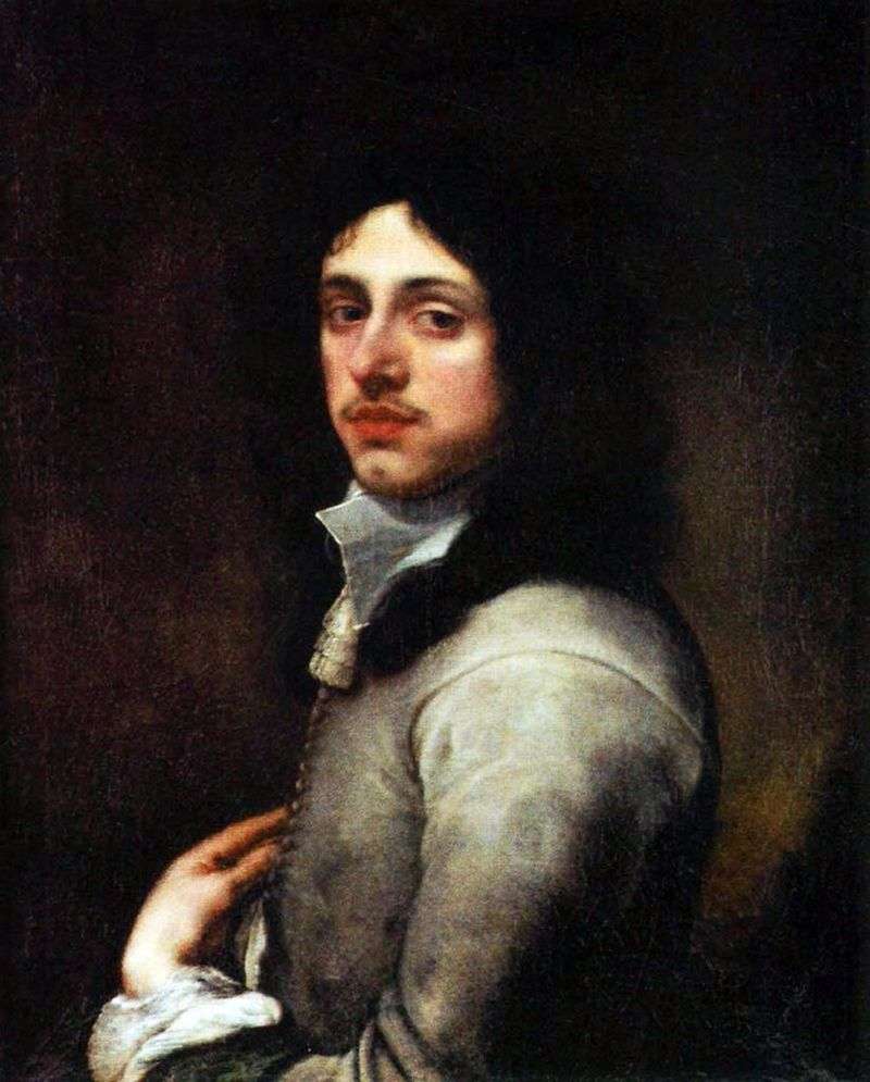 Portret młodego mężczyzny w szarym   Bartolome Esteban Murillo