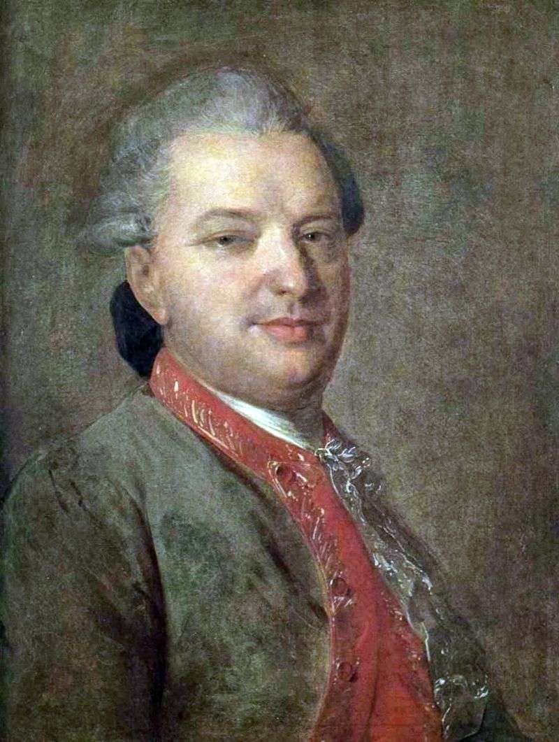 Portret poety Wasilij Iwanowicz Majkow   Fiodor Rokotow